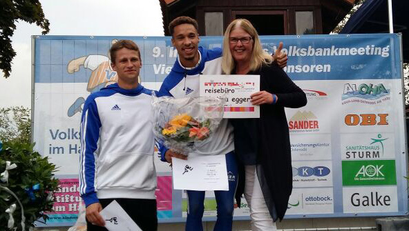 Steven Müller lg ovag gewinnt die Sprints beim internationalen Volksbankmeeting in Osterode