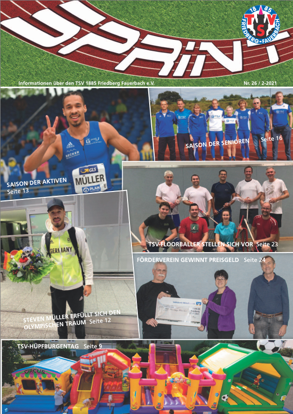 SPRINT Vereinszeitung vom TSV-Friedberg-Fauerbach SPRINT Vereinszeitung vom TSV-Friedberg-Fauerbach