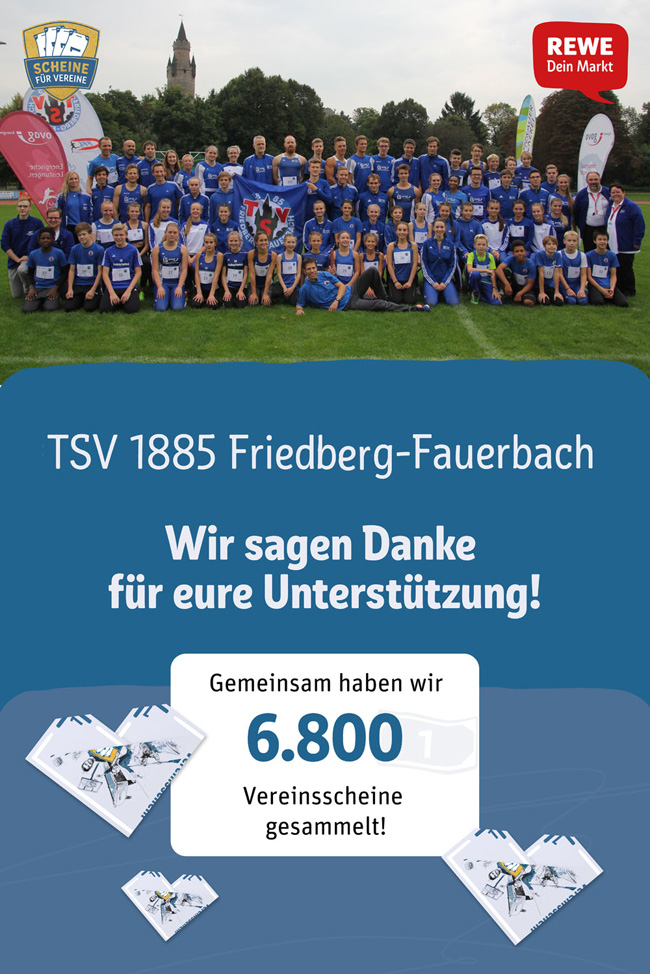 TSV Friedberg-Fauerbach Dankeschoenpinnwand 10. ovag Kindersprintcup